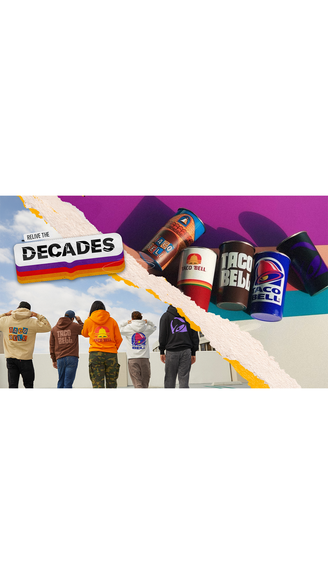 Taco Bell Decades Hoodie and Cup Bundle