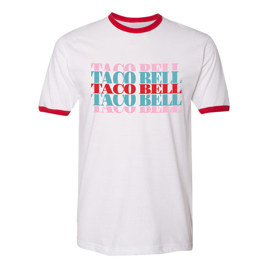 Taco Bell Typography Ringer Shirt