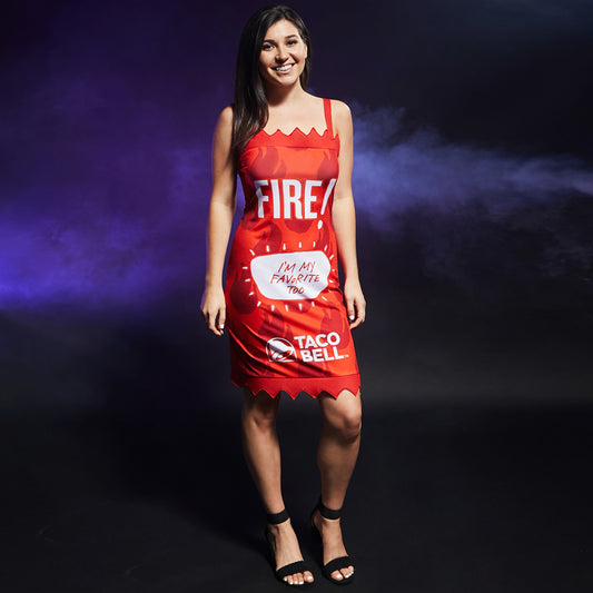Taco Bell Fire Sauce Packet Dress